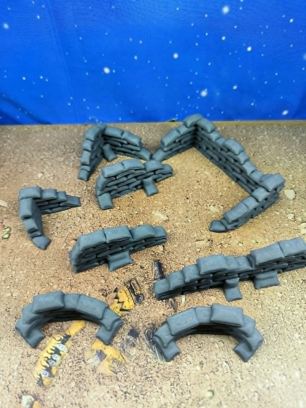 Fortress : Accessoires militaires sacs de sable pour wargame