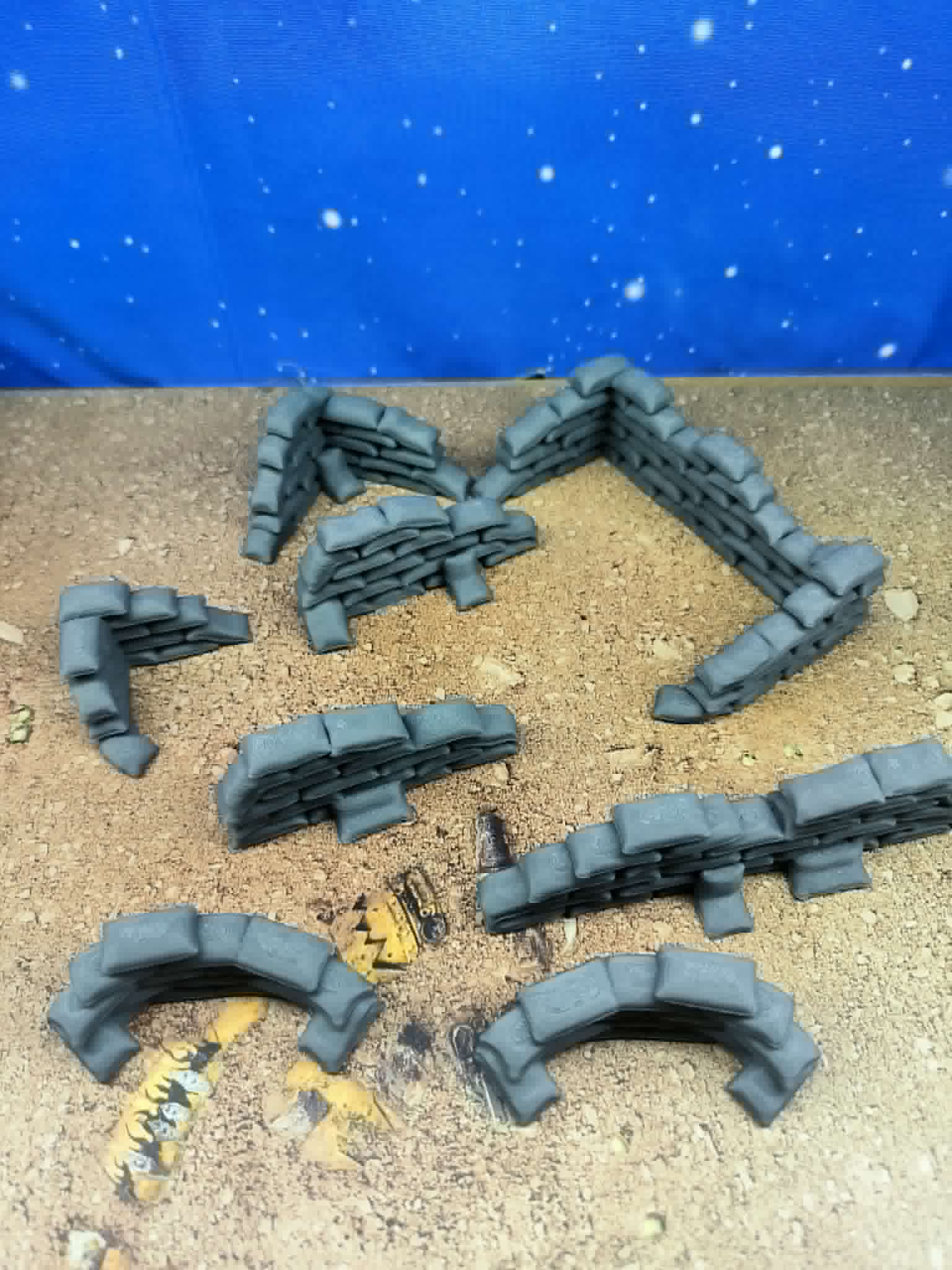 Fortress : Accessoires militaires sacs de sable pour wargame