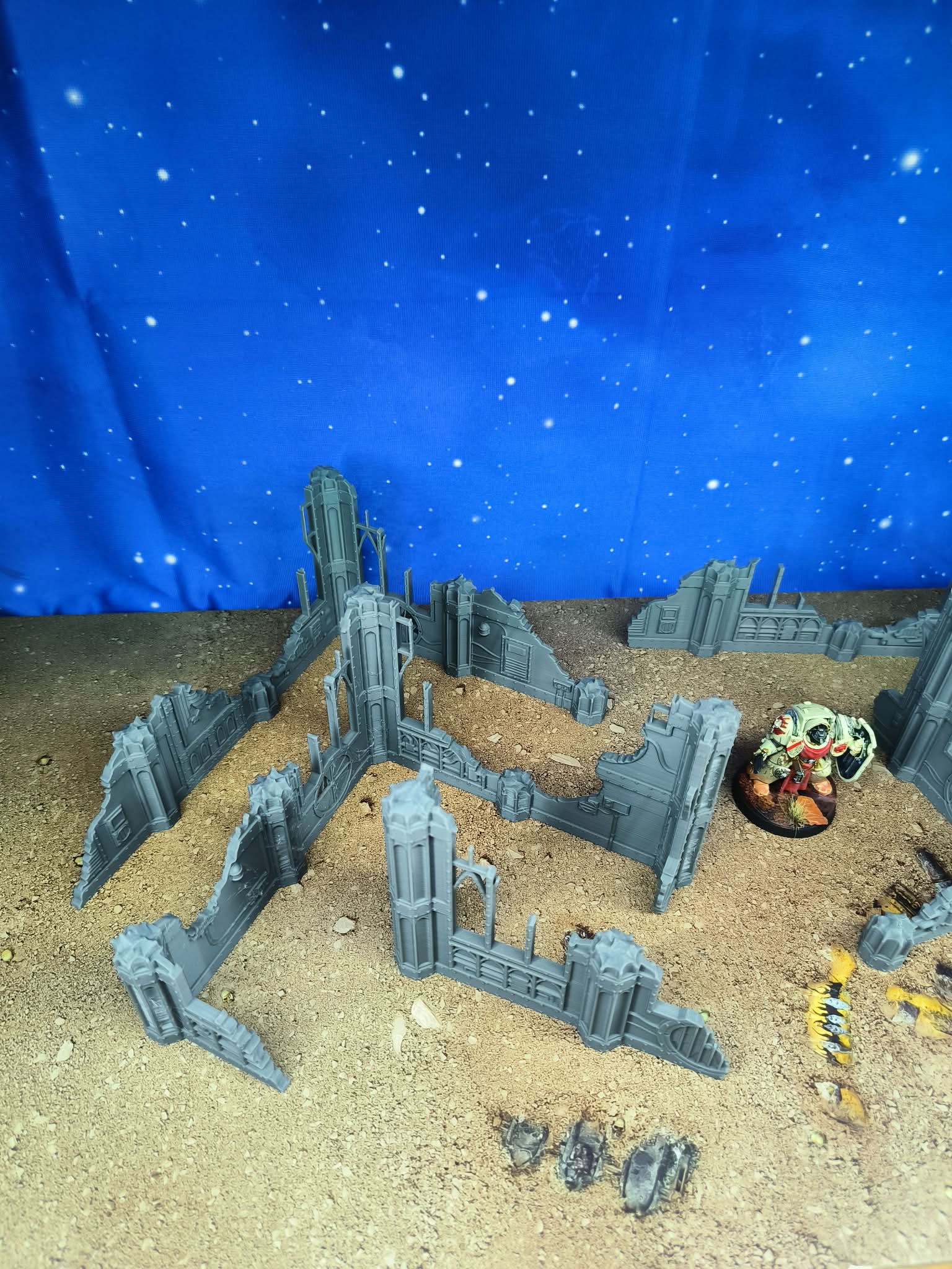 Templaris : Murs gothiques en ruine pour wargame 3