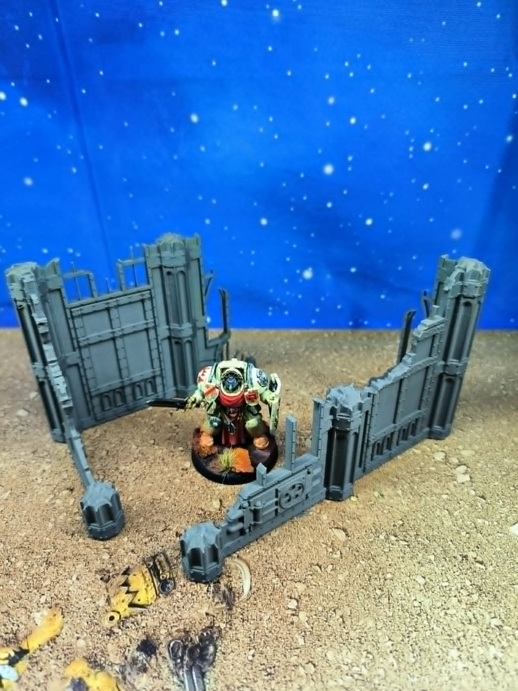 Templaris : Murs gothiques en ruine pour wargame 1