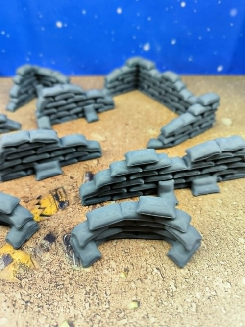Fortress : Accessoires militaires sacs de sable pour wargame