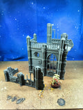 Templaris : Arrière Ouest Cathédrale gothique en ruine pour wargame