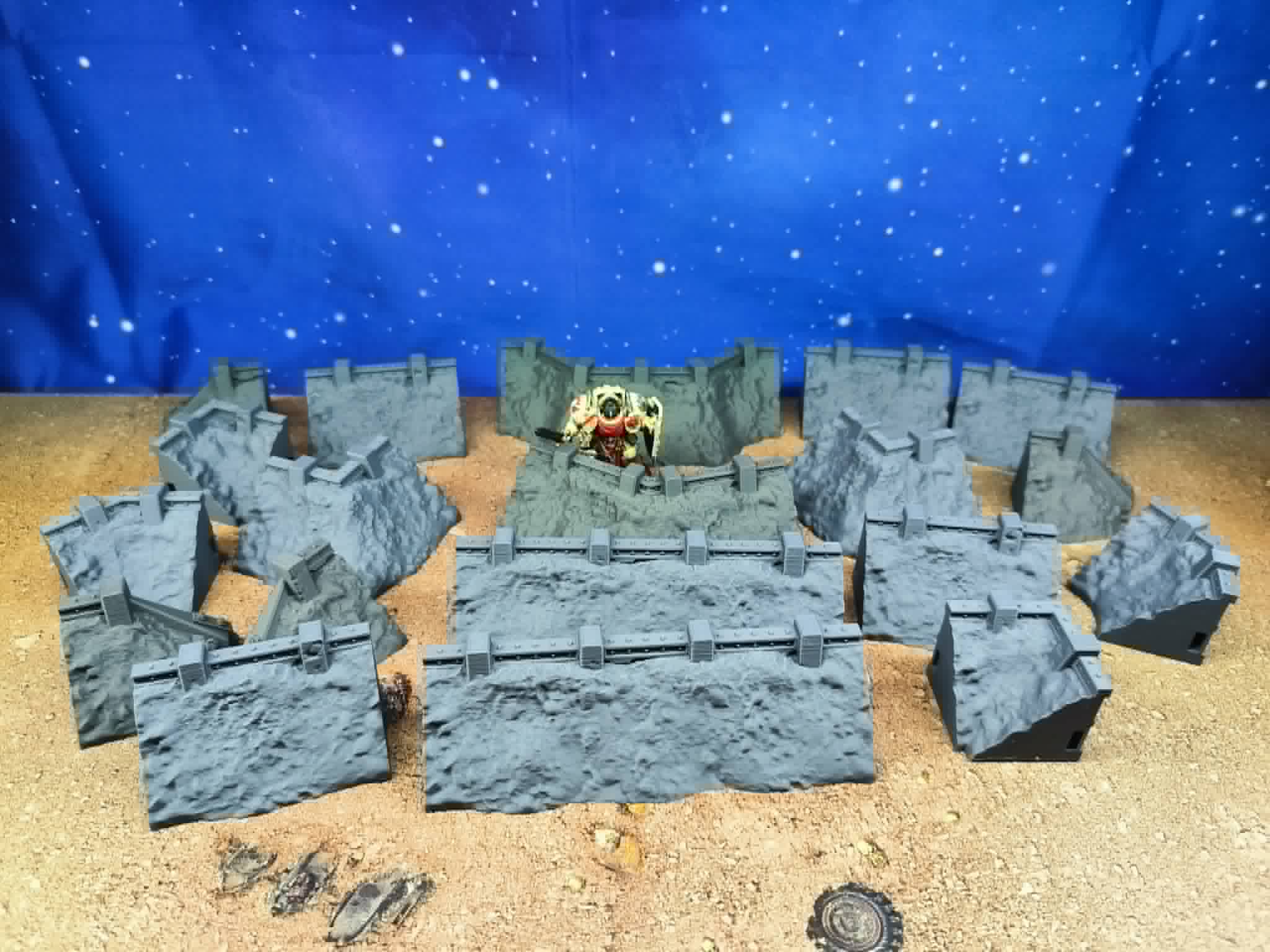 Fortress : Barricades de tranchées avec de la boue pour wargame