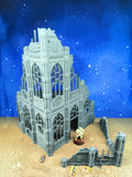 Templaris : Librairie gothique en ruine pour wargame