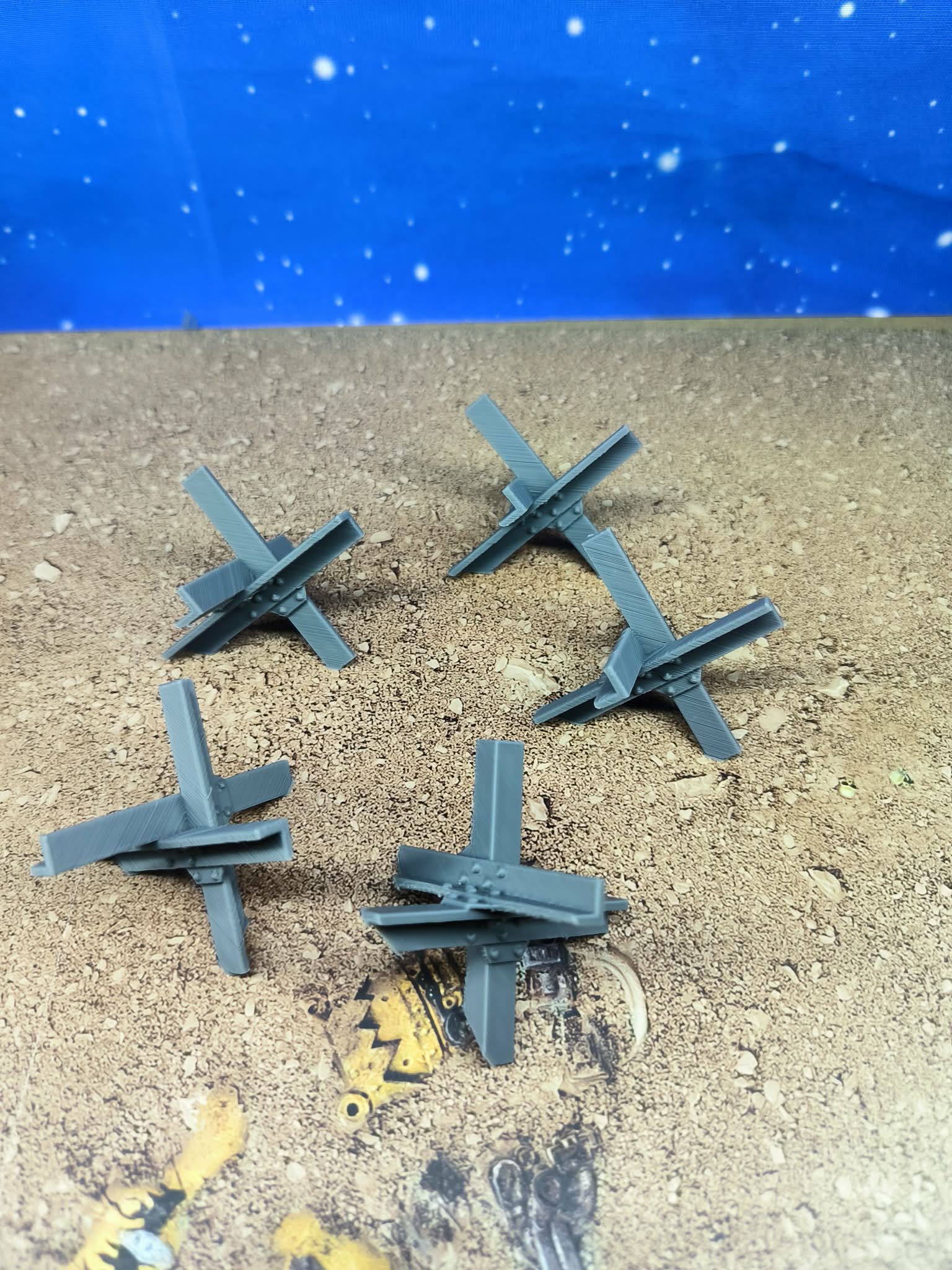 Fortress : Accessoires militaires hérissons tchèque pour wargame
