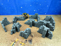 Ancient Ruins : set de murs de pierre en ruines pour wargame 3