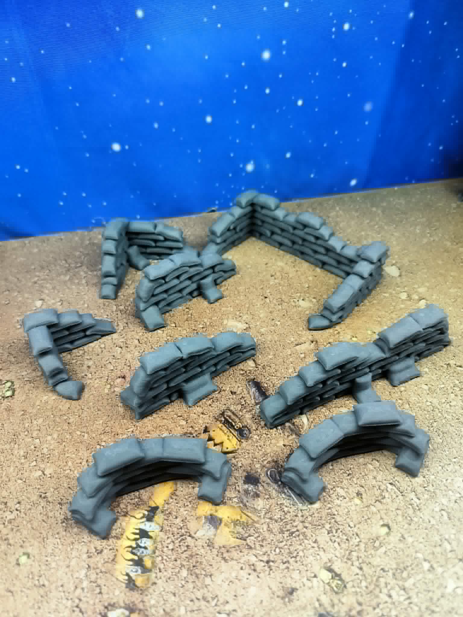 Fortress : Accessoires militaires sacs de sable pour wargame