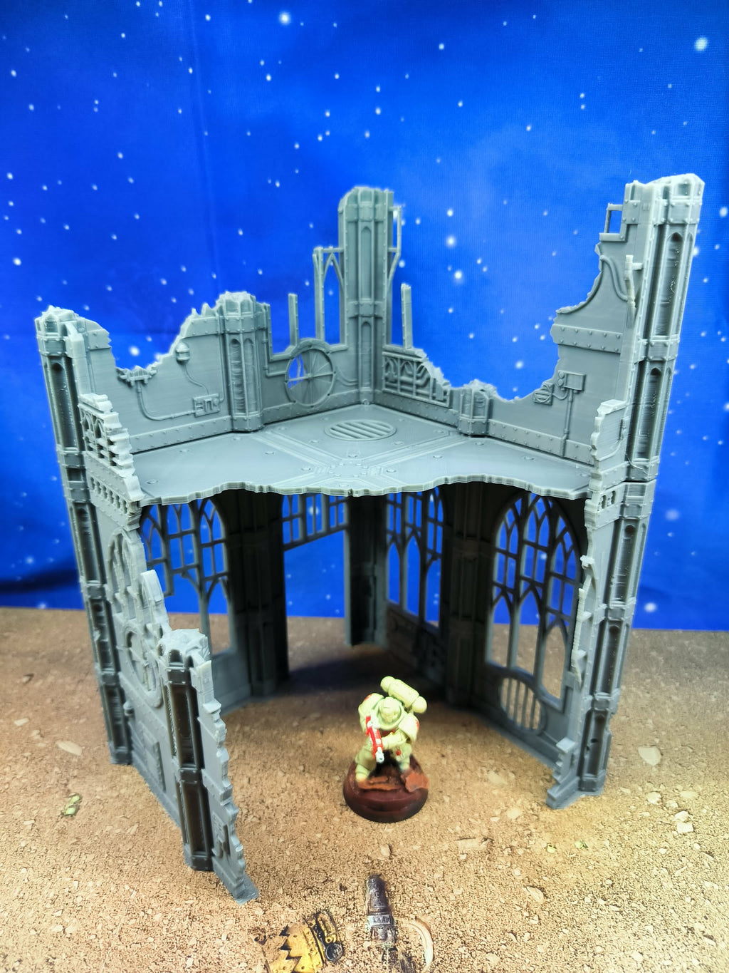Templaris : Officine gothique en ruine pour wargame