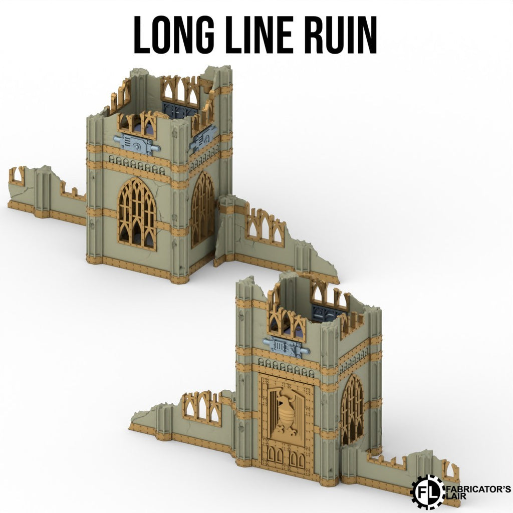 Gothic Foldable V11 : set décors gothiques pliants en ruine pour table de jeu wargame