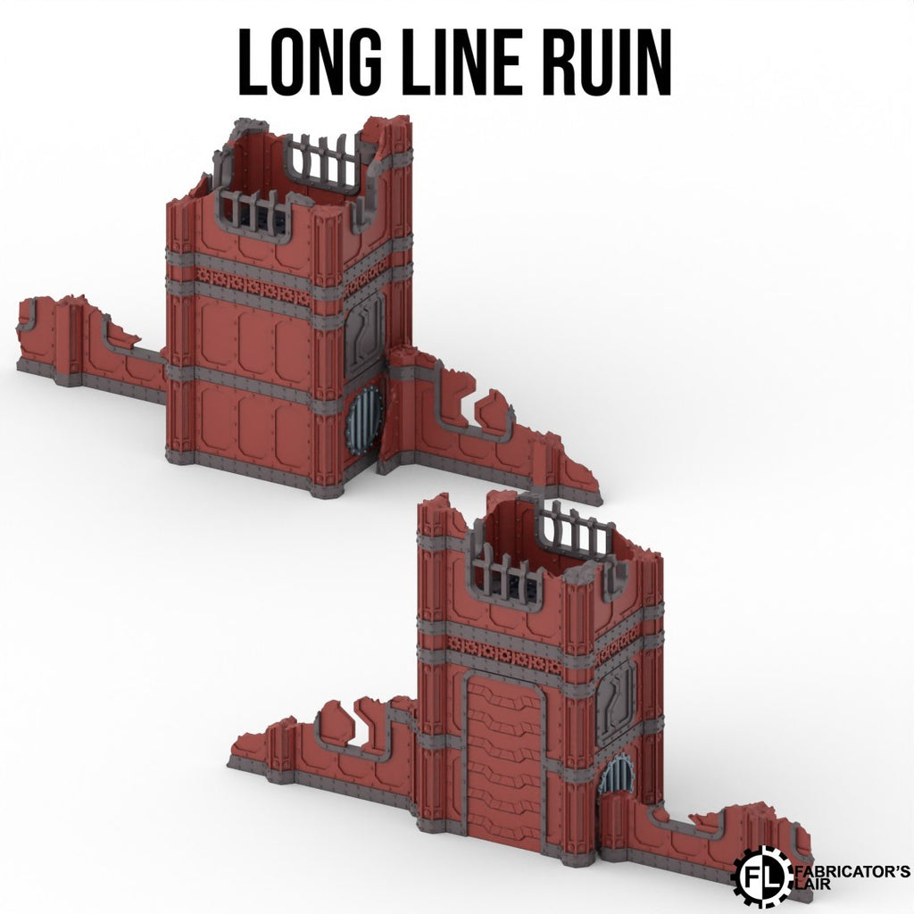 Indus Foldable V11 : set décors industriels pliants en ruine pour table de jeu wargame