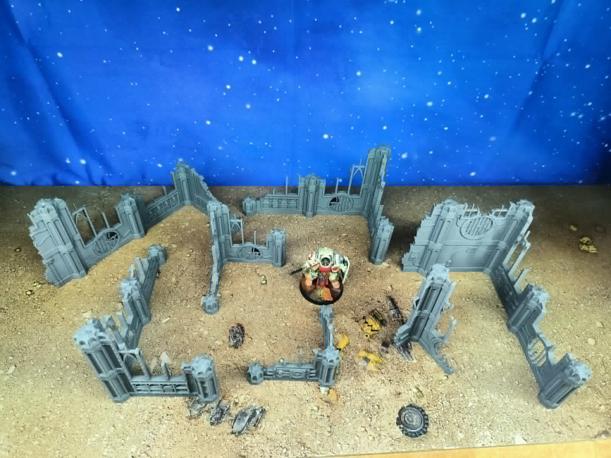 Templaris : Murs gothiques en ruine pour wargame 2