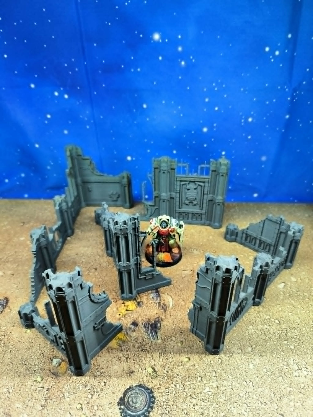 Templaris : Murs gothiques en ruine pour wargame 1