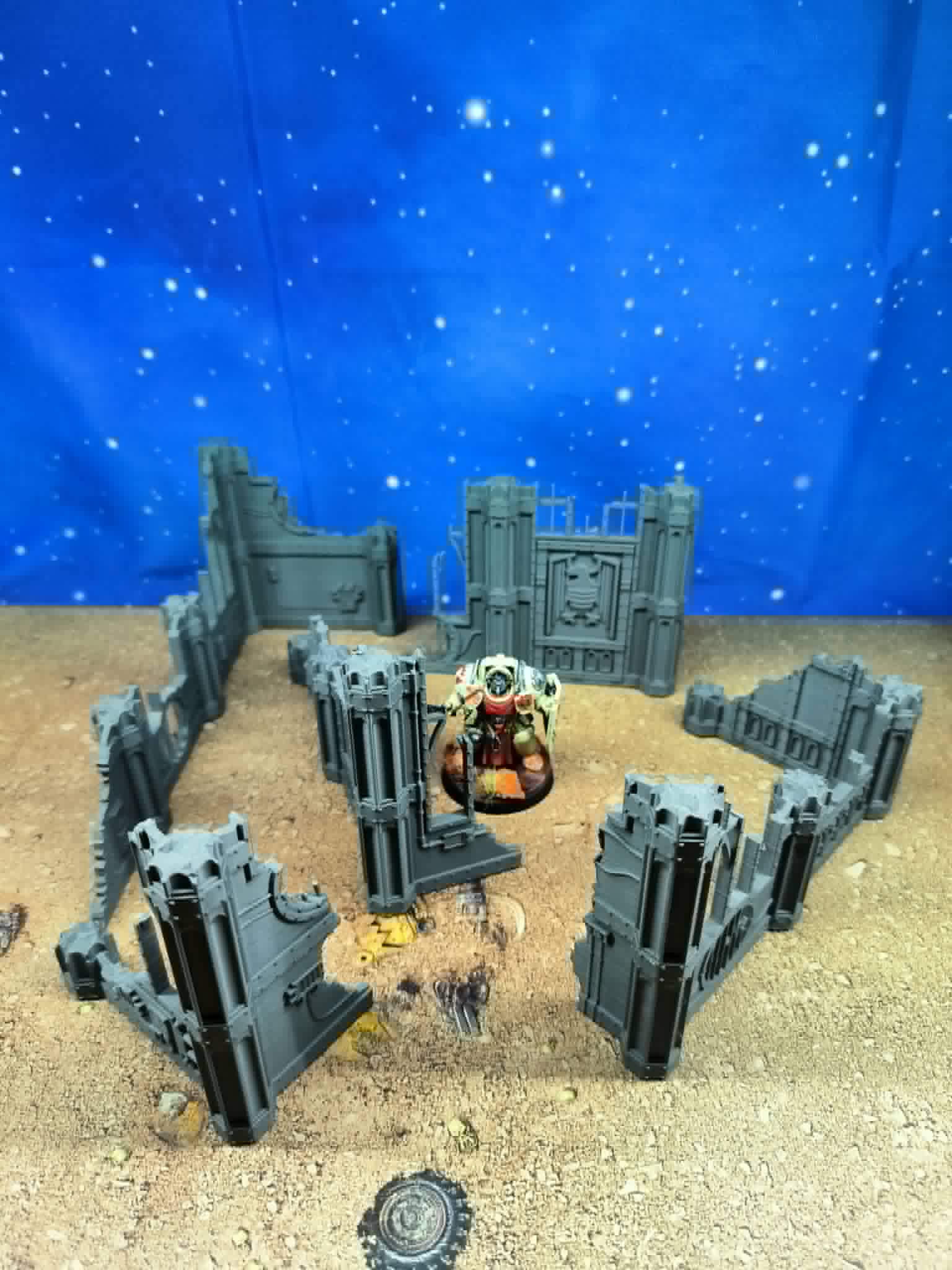 Templaris : Murs gothiques en ruine pour wargame 1