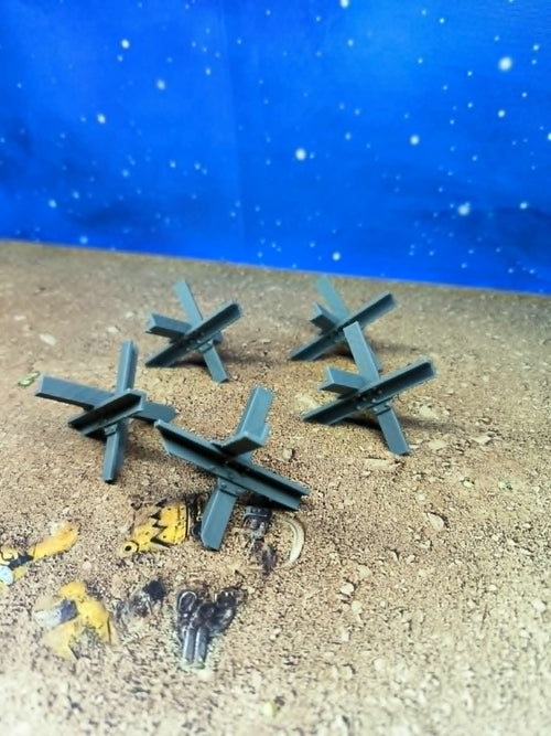 Fortress : Accessoires militaires hérissons tchèque pour wargame