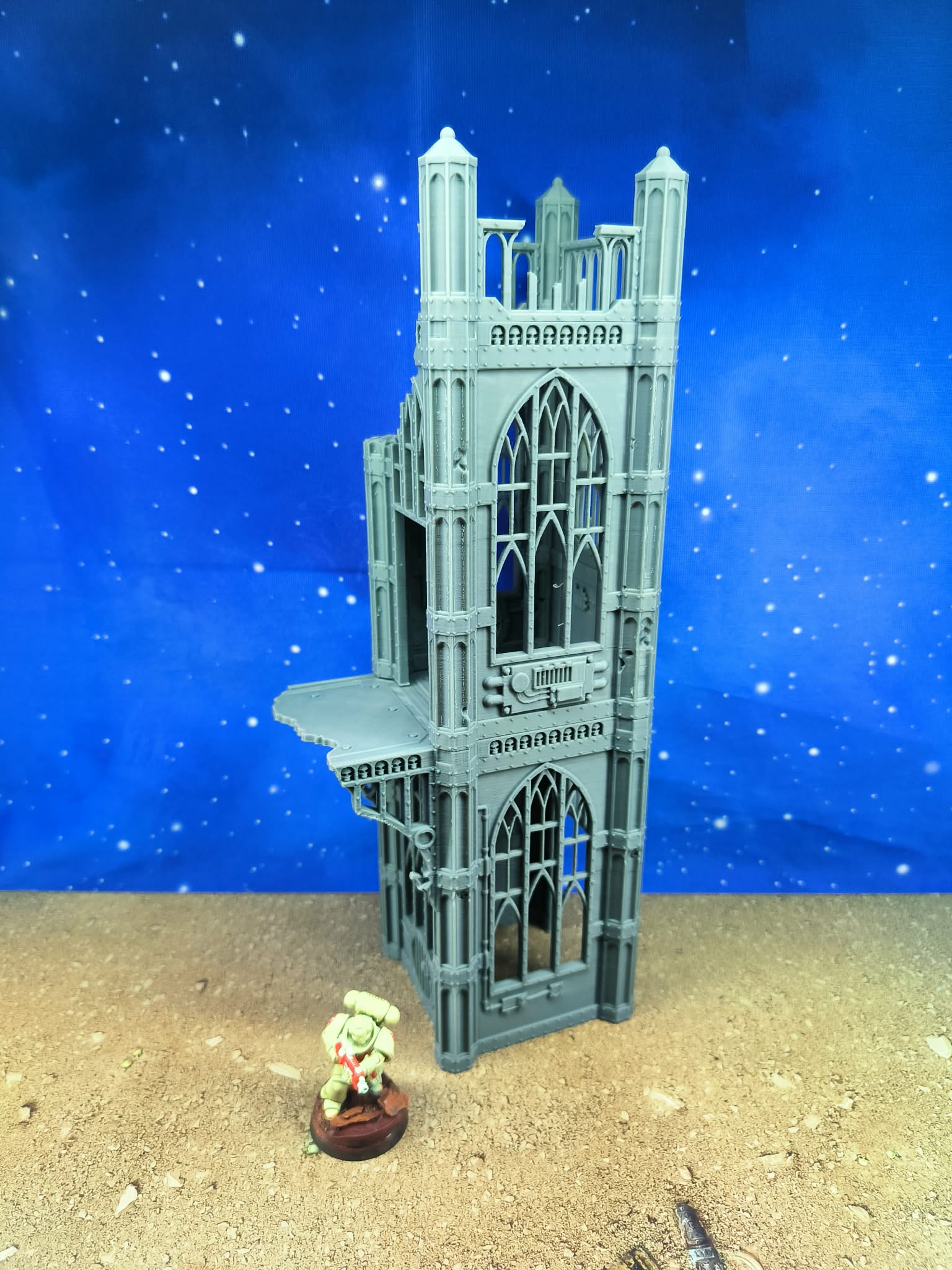 Templaris : Tour gothique en ruine pour wargame 2