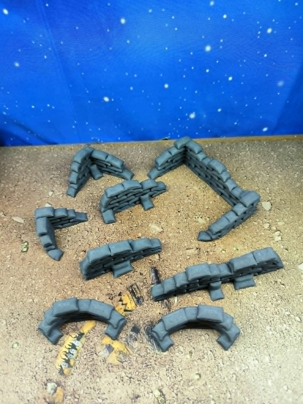 Fortress : Accessoires militaires sacs de sable pour wargame