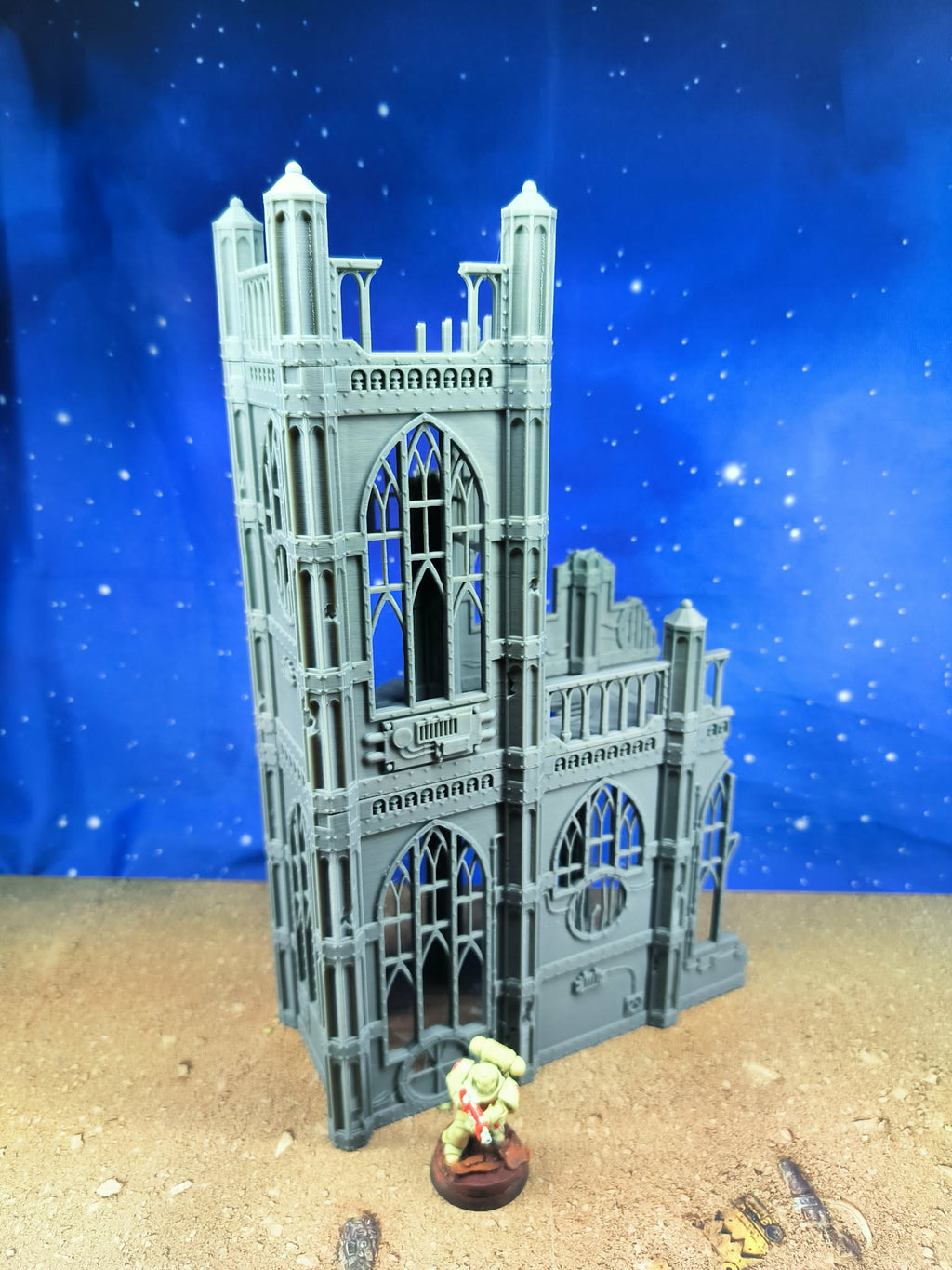 Templaris : Avant Est Cathédrale gothique en ruine pour wargame