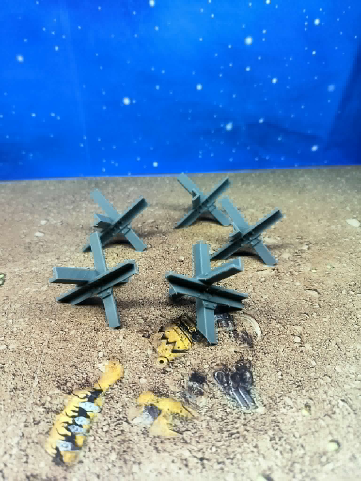 Fortress : Accessoires militaires hérissons tchèque pour wargame