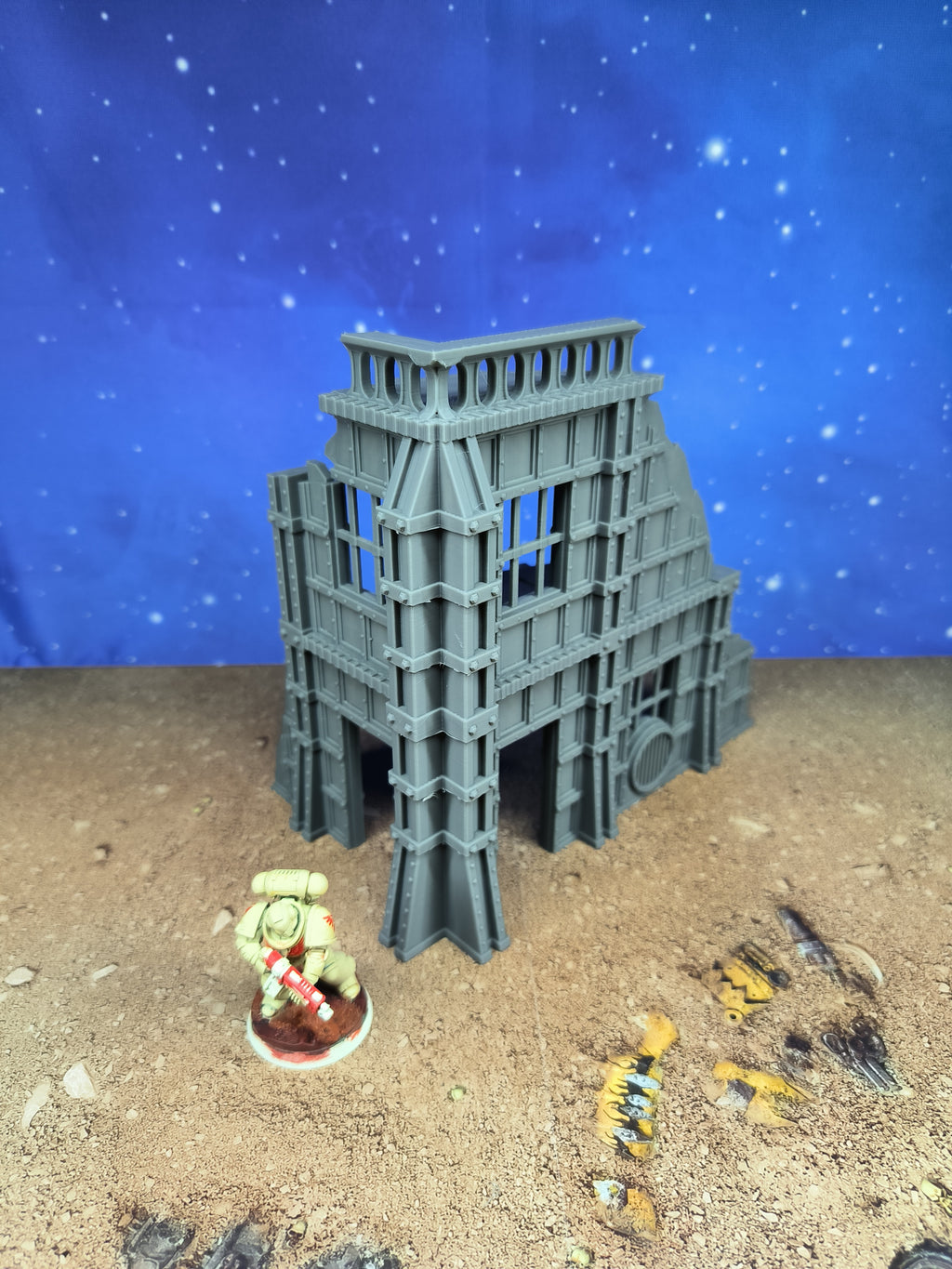 Forge City: Futuristic Industrial Building for Wargame 4