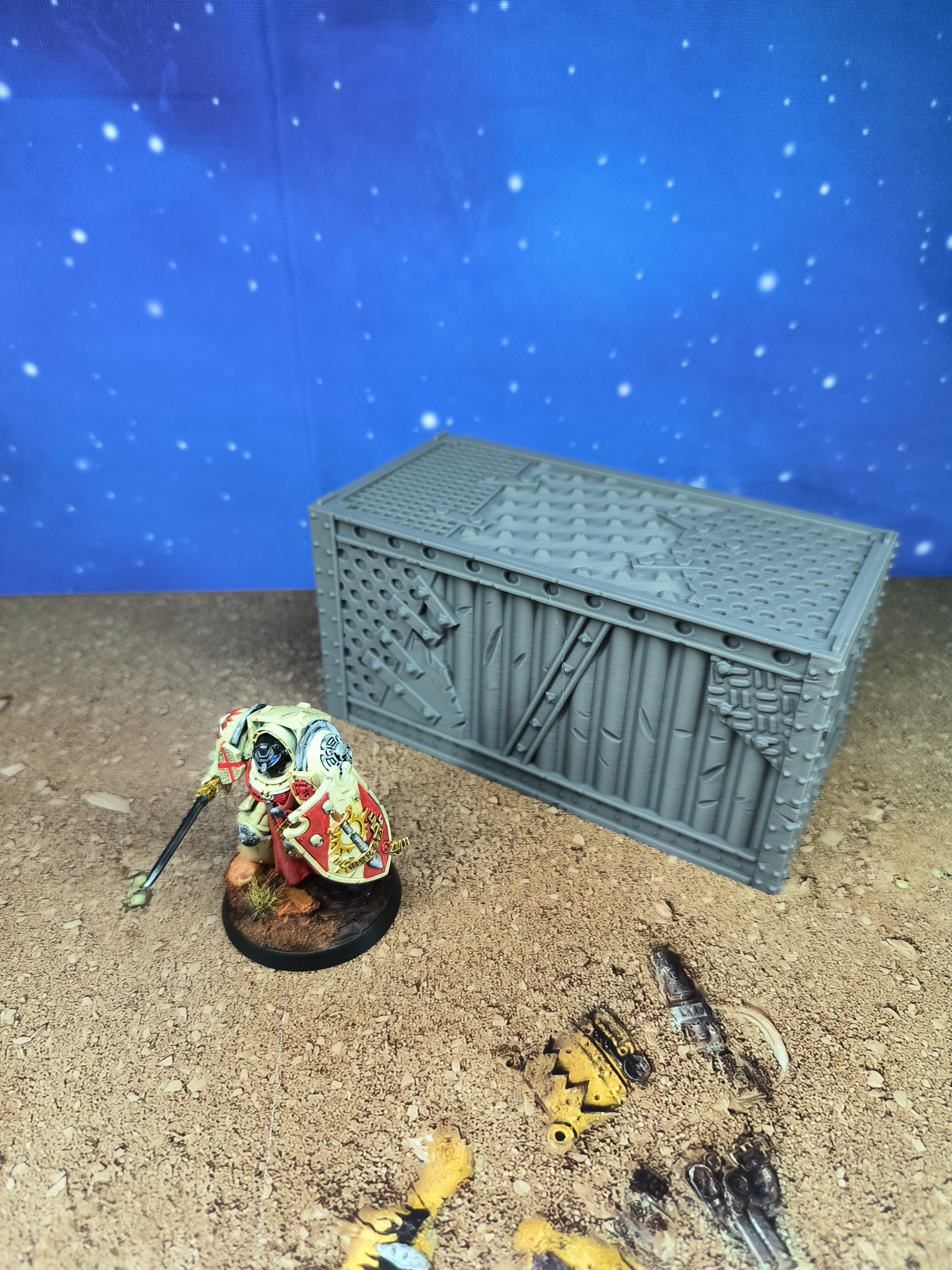 Armored Foldable: Duo of Military Containers for Wargame Table