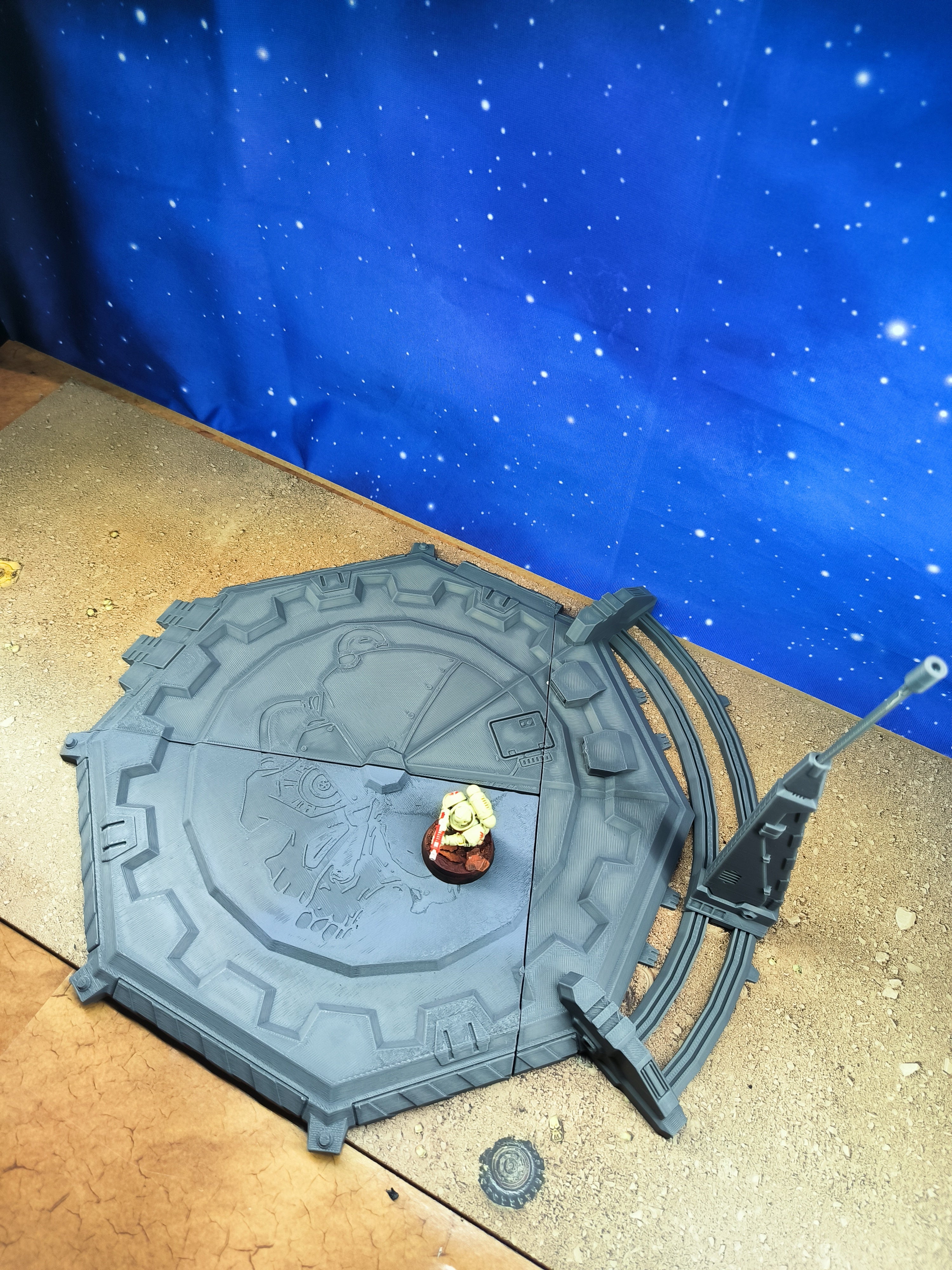 Chapter Outpost : Centre mécanique de campagne futuriste pour wargame