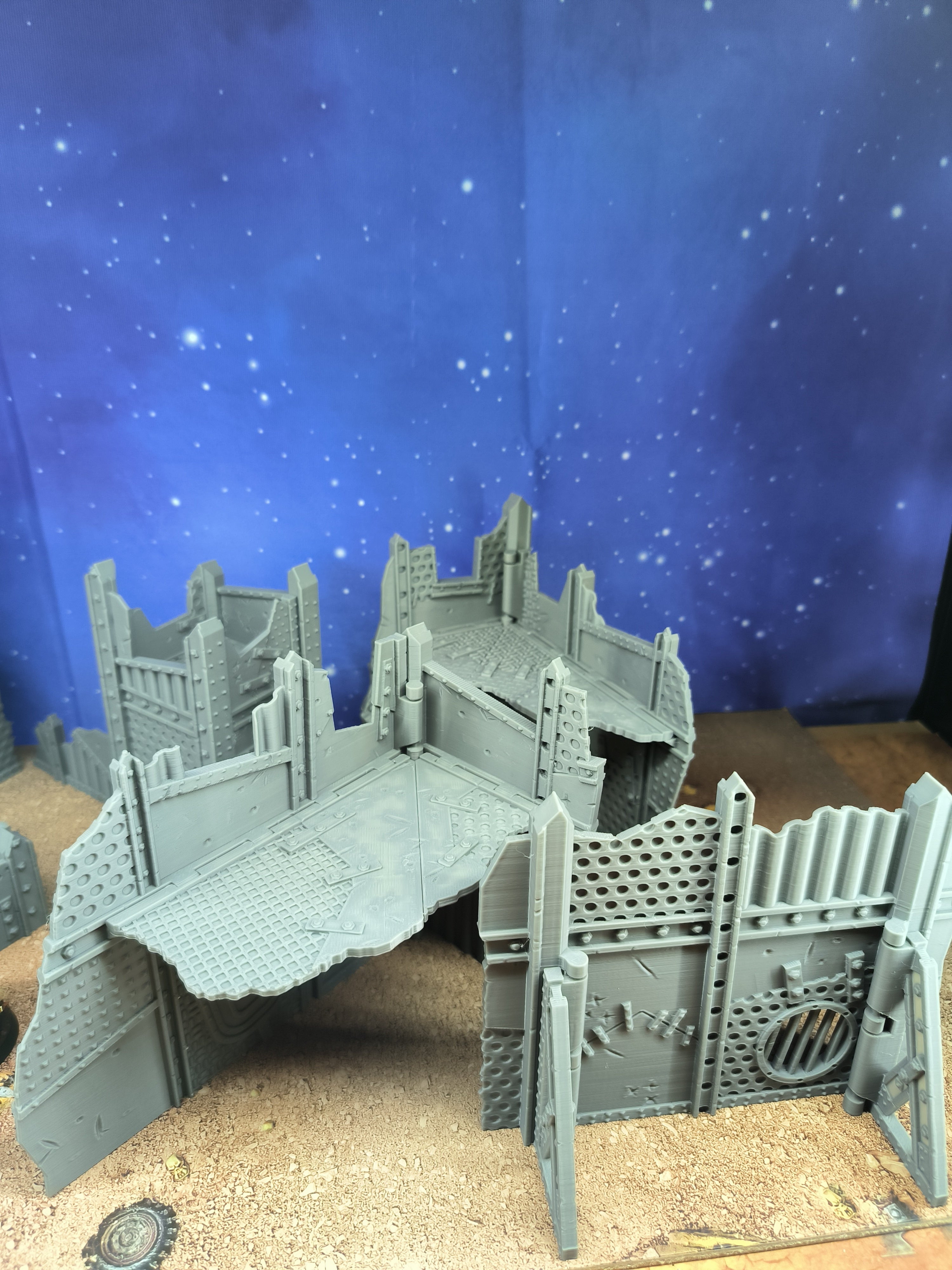 Green Skin Foldable V11 : set de décors Green Skin pliants en ruine pour table de jeu wargame