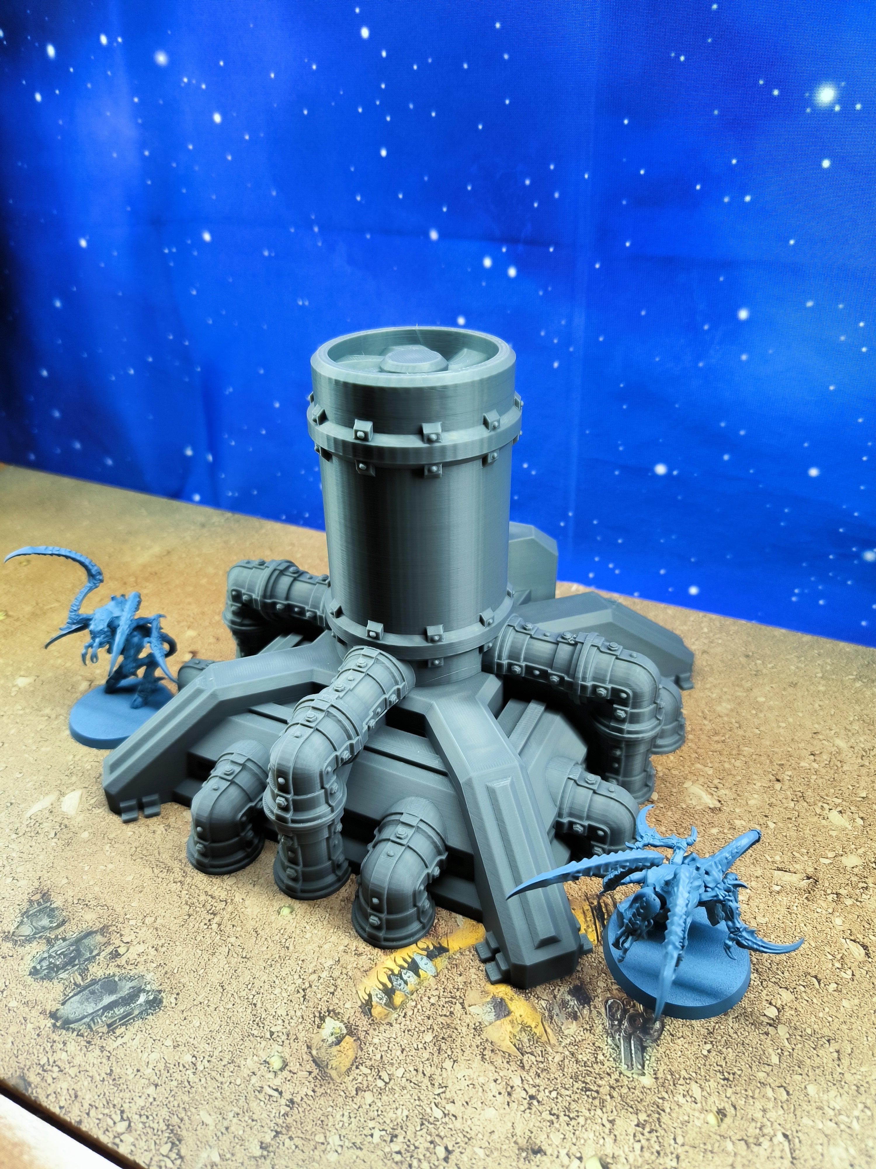Forge City: Futuristic industrial refinery for wargaming
