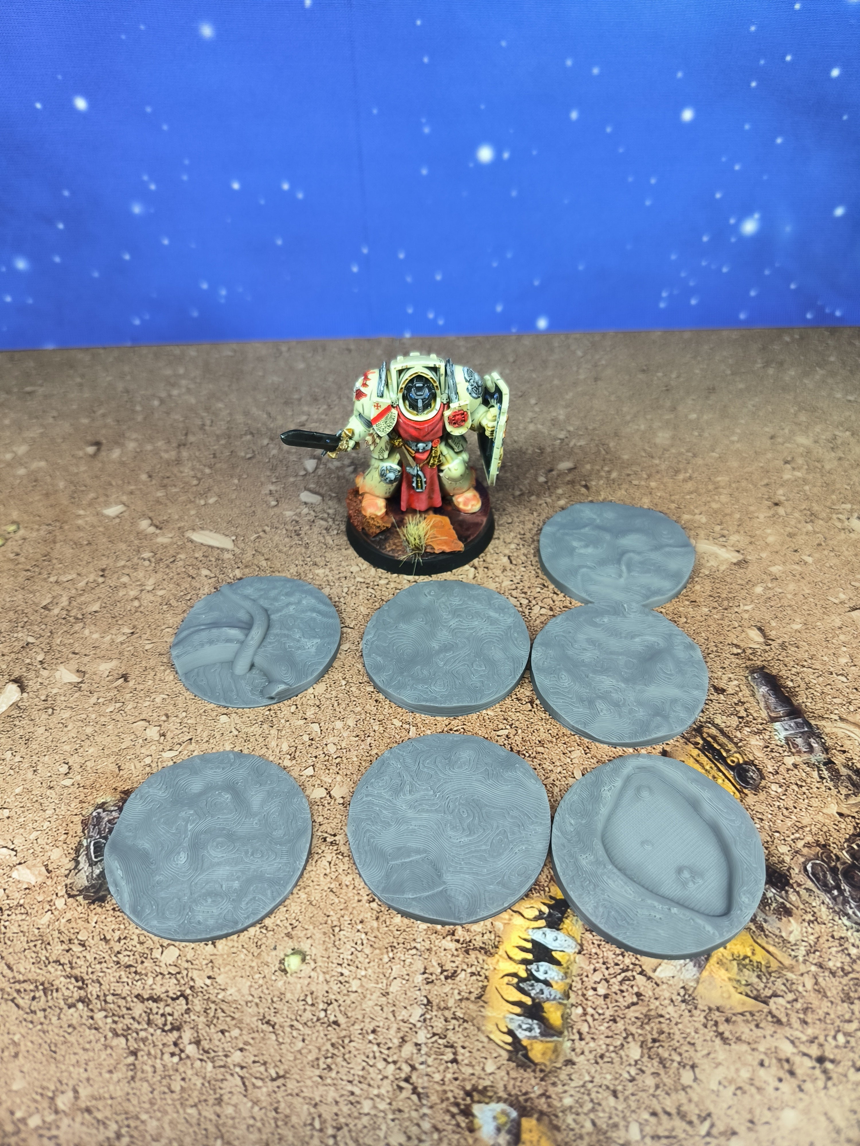 Lost ship : Hiveship Toppers socles 3 en 40mm