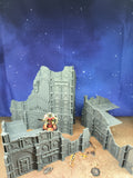 Armored Foldable : set 3 décors militaires pliants en ruine pour table de jeu wargame