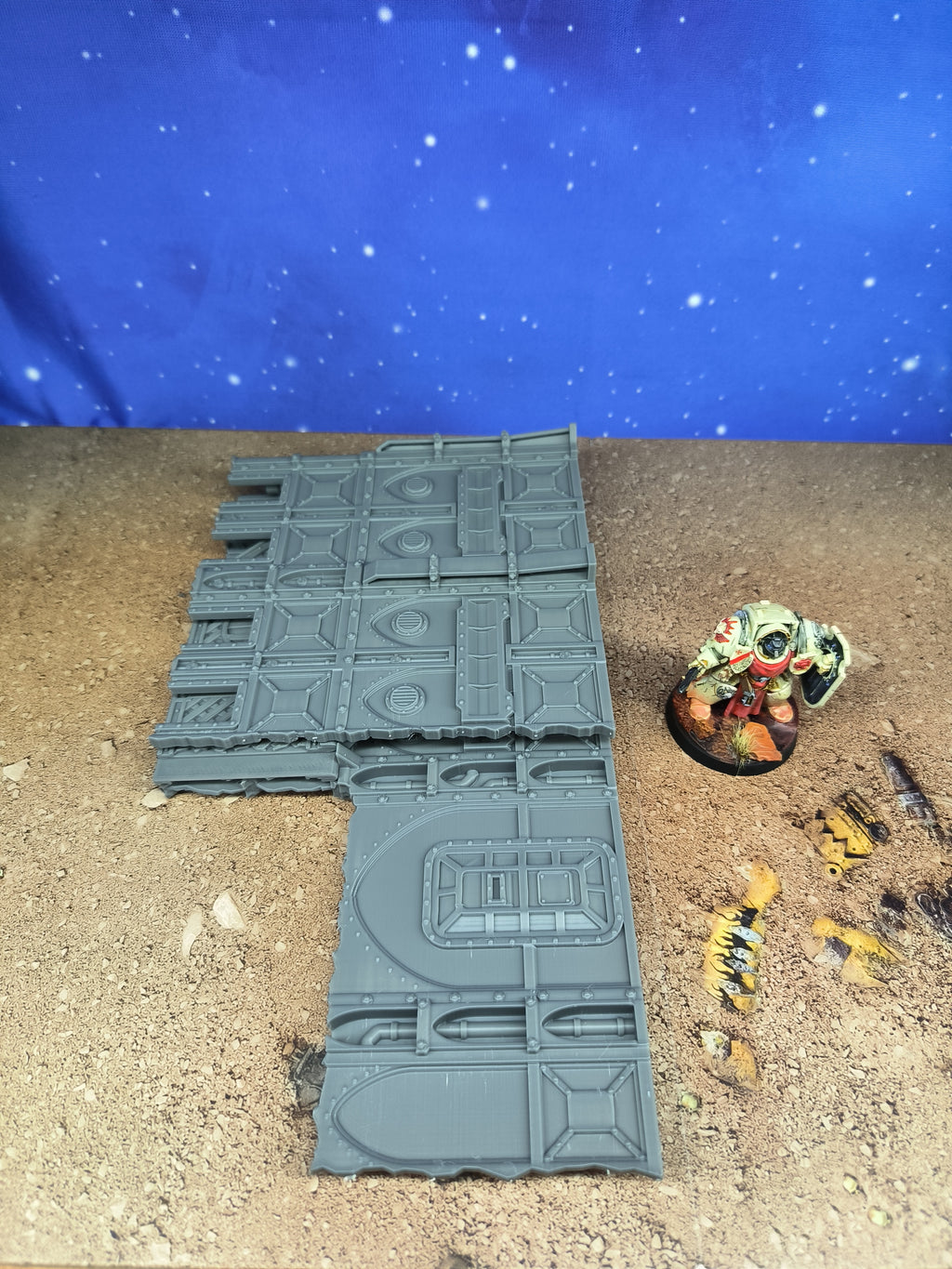 Armored Foldable : set 2 décors militaires pliants pour table de jeu wargame