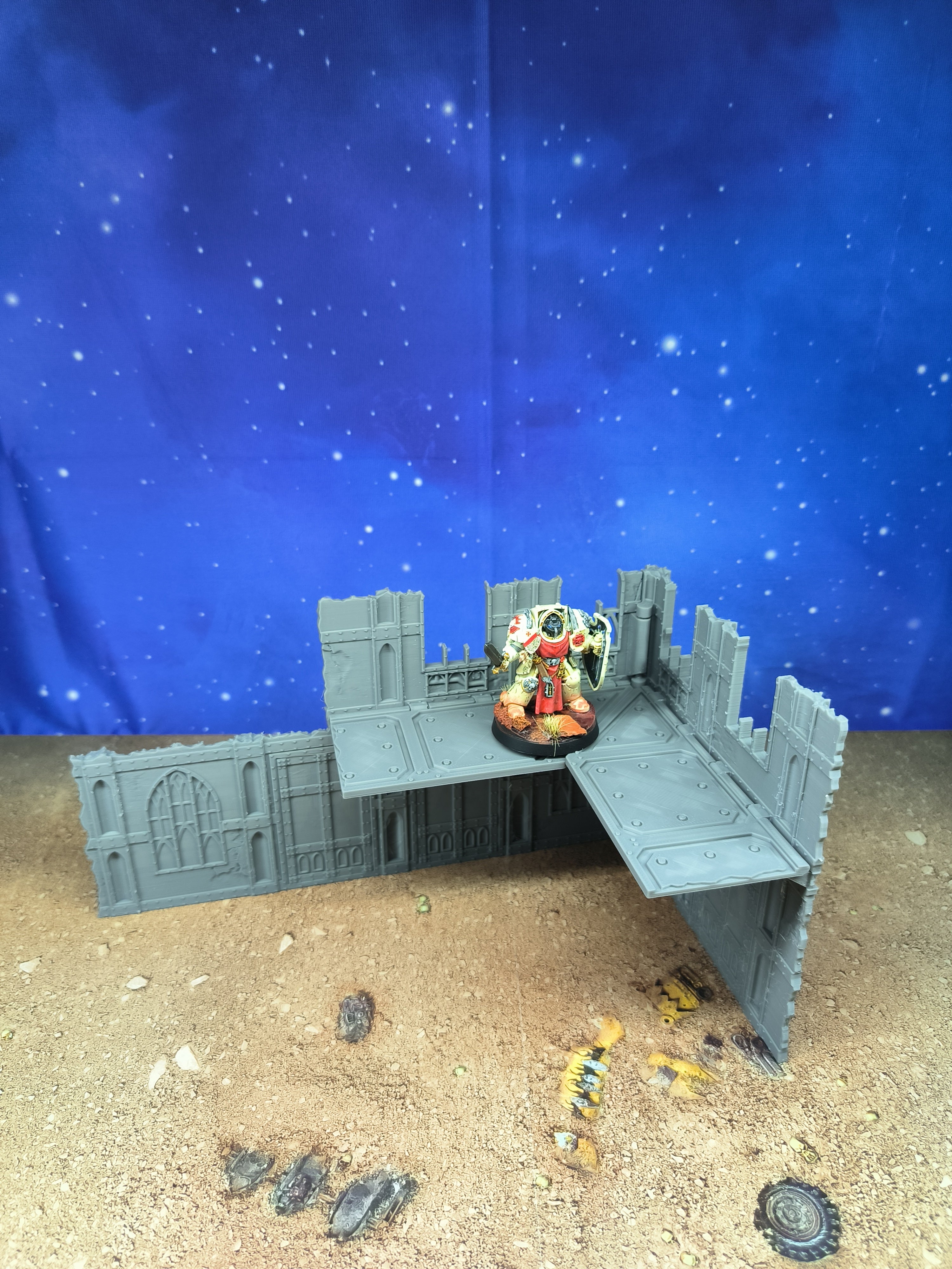 Gothic Foldable : set 2 décors gothiques pliants pour table de jeu wargame