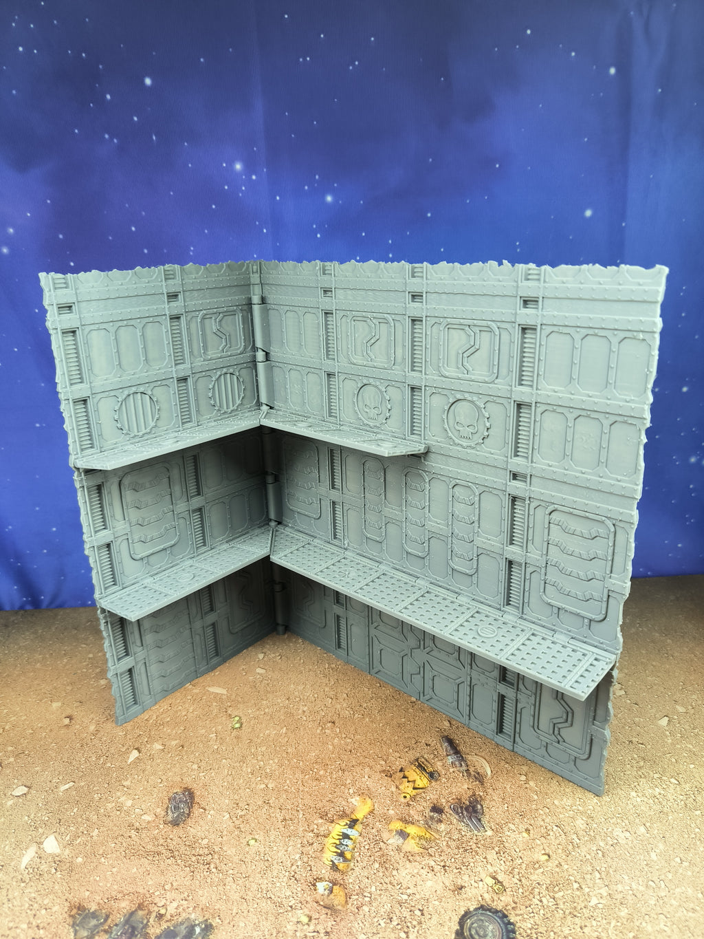 Indus Foldable : set 2 décors industriels pliants pour table de jeu wargame