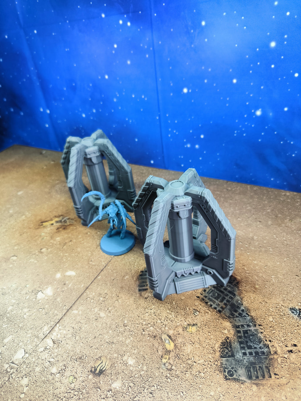 Chapter Outpost : 2 Générateurs plasma de campagne futuriste pour wargame