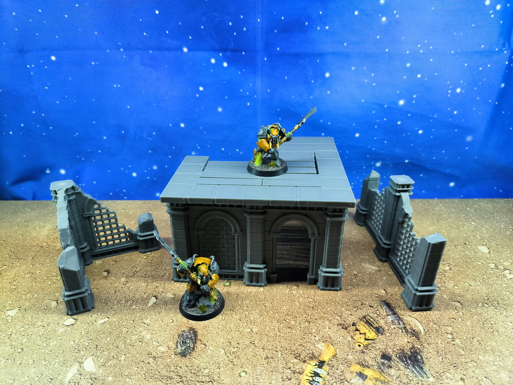 Antic city: Ruined building for wargame 1