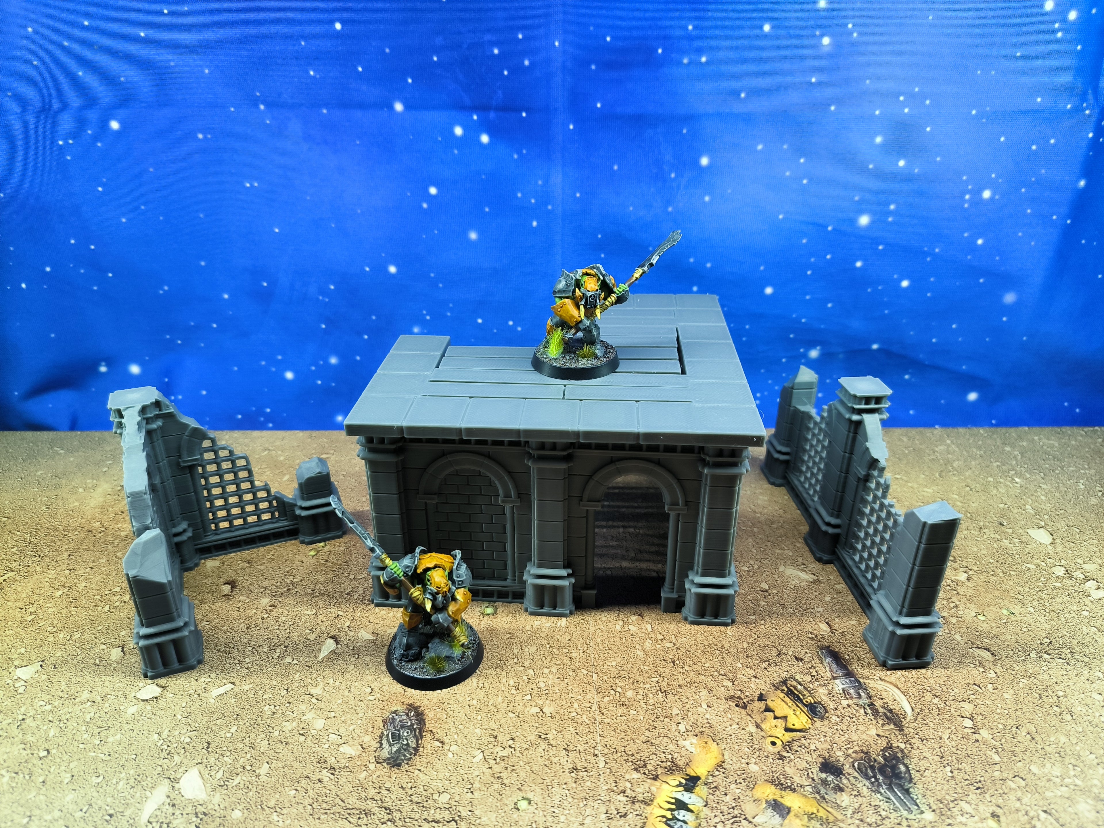 Antic city: Ruined building for wargame 1