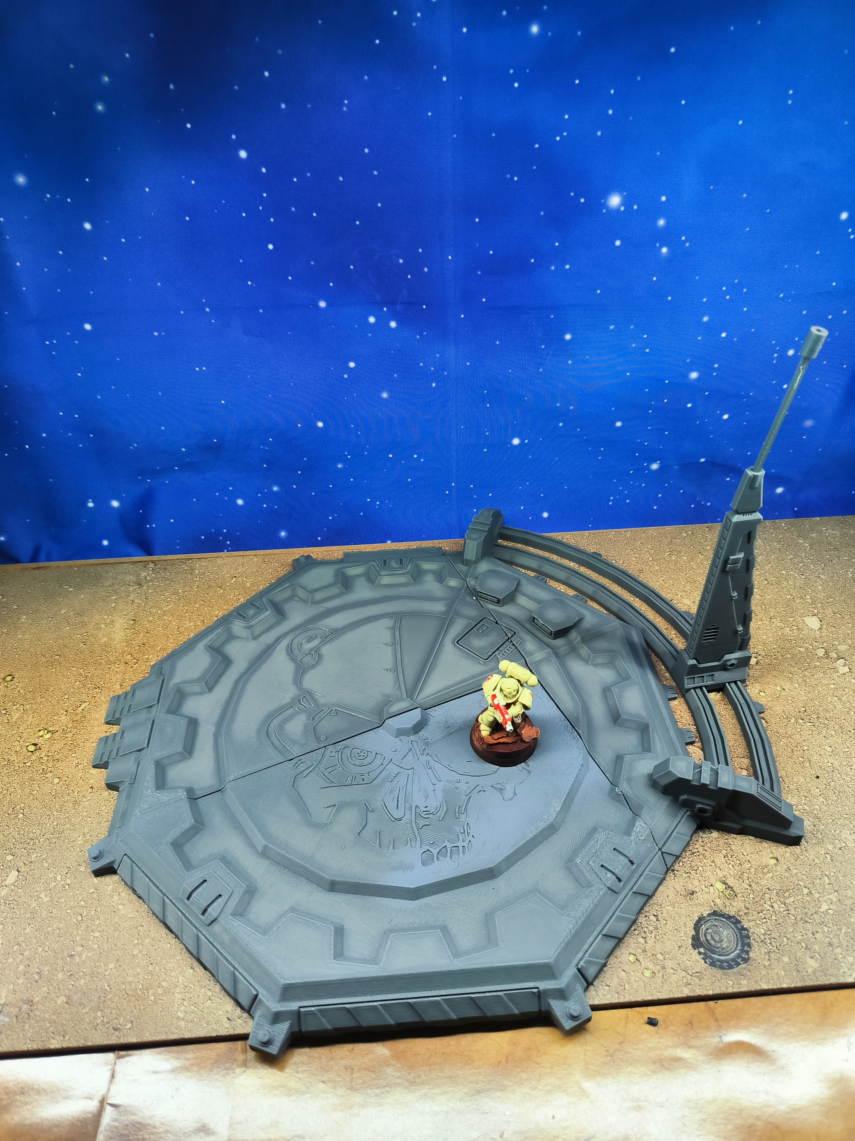 Chapter Outpost : Centre mécanique de campagne futuriste pour wargame
