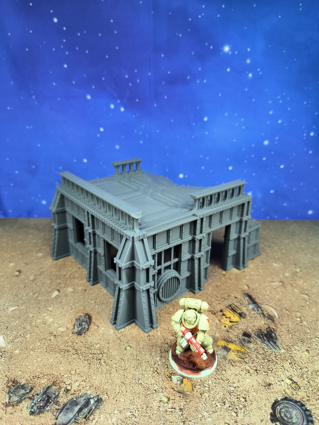 Forge City: Futuristic industrial building for wargame 2