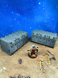 Gothic Foldable : duo de containers gothiques pour table de jeu wargame