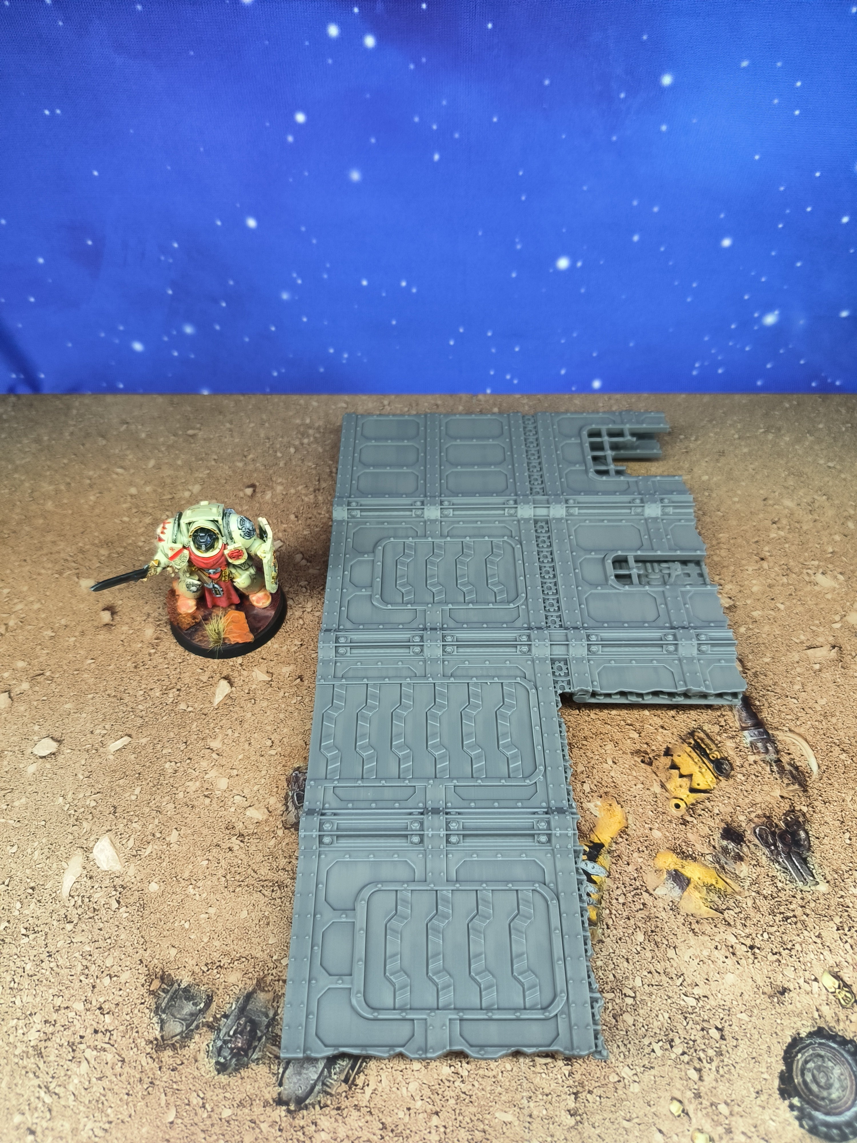Indus Foldable : set 2 décors industriels pliants pour table de jeu wargame