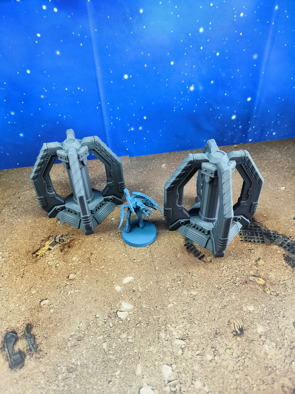 Chapter Outpost : 2 Générateurs plasma de campagne futuriste pour wargame
