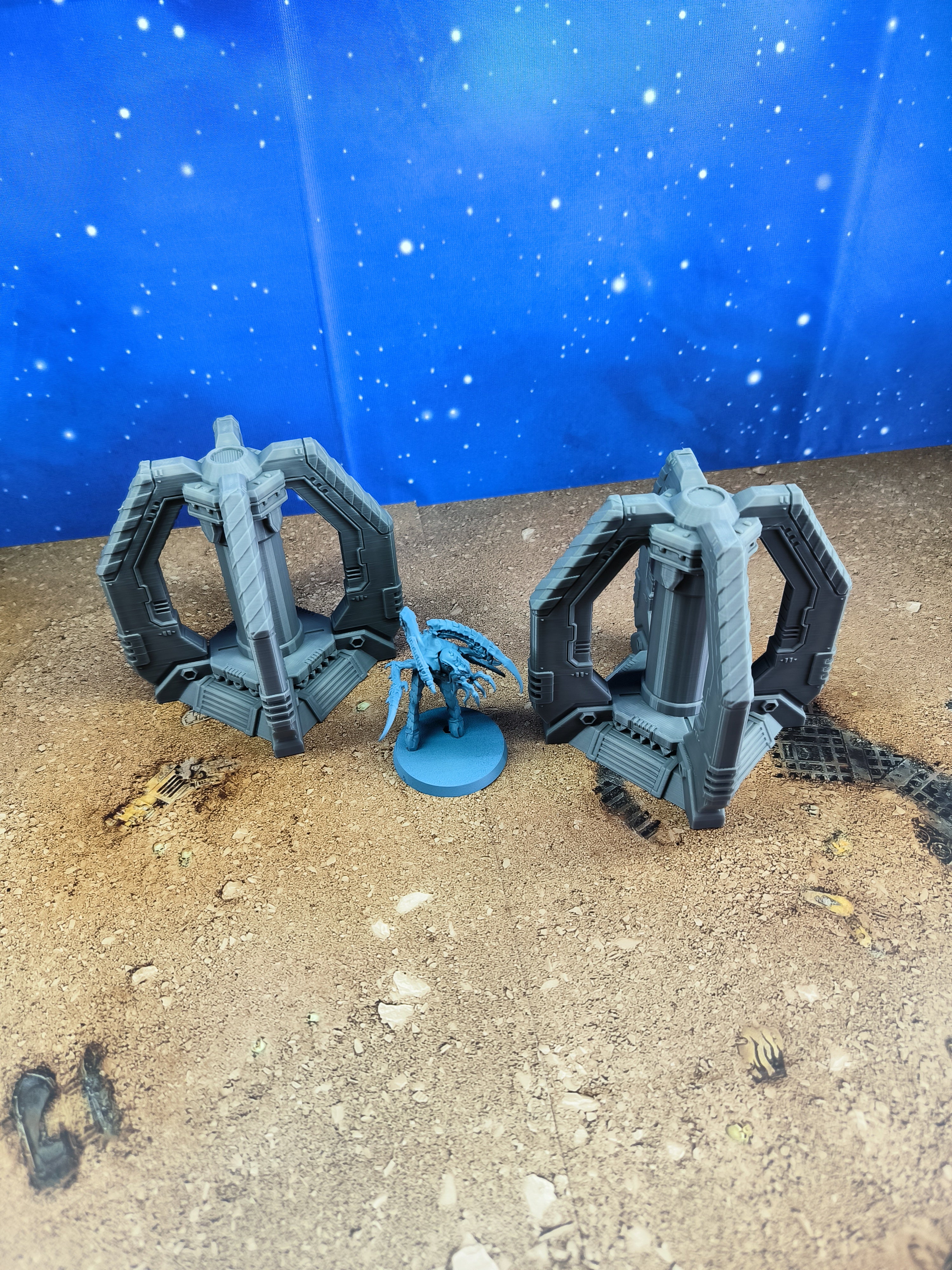 Chapter Outpost : 2 Générateurs plasma de campagne futuriste pour wargame