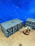 Indus Foldable : duo de containers industriel pour table de jeu wargame