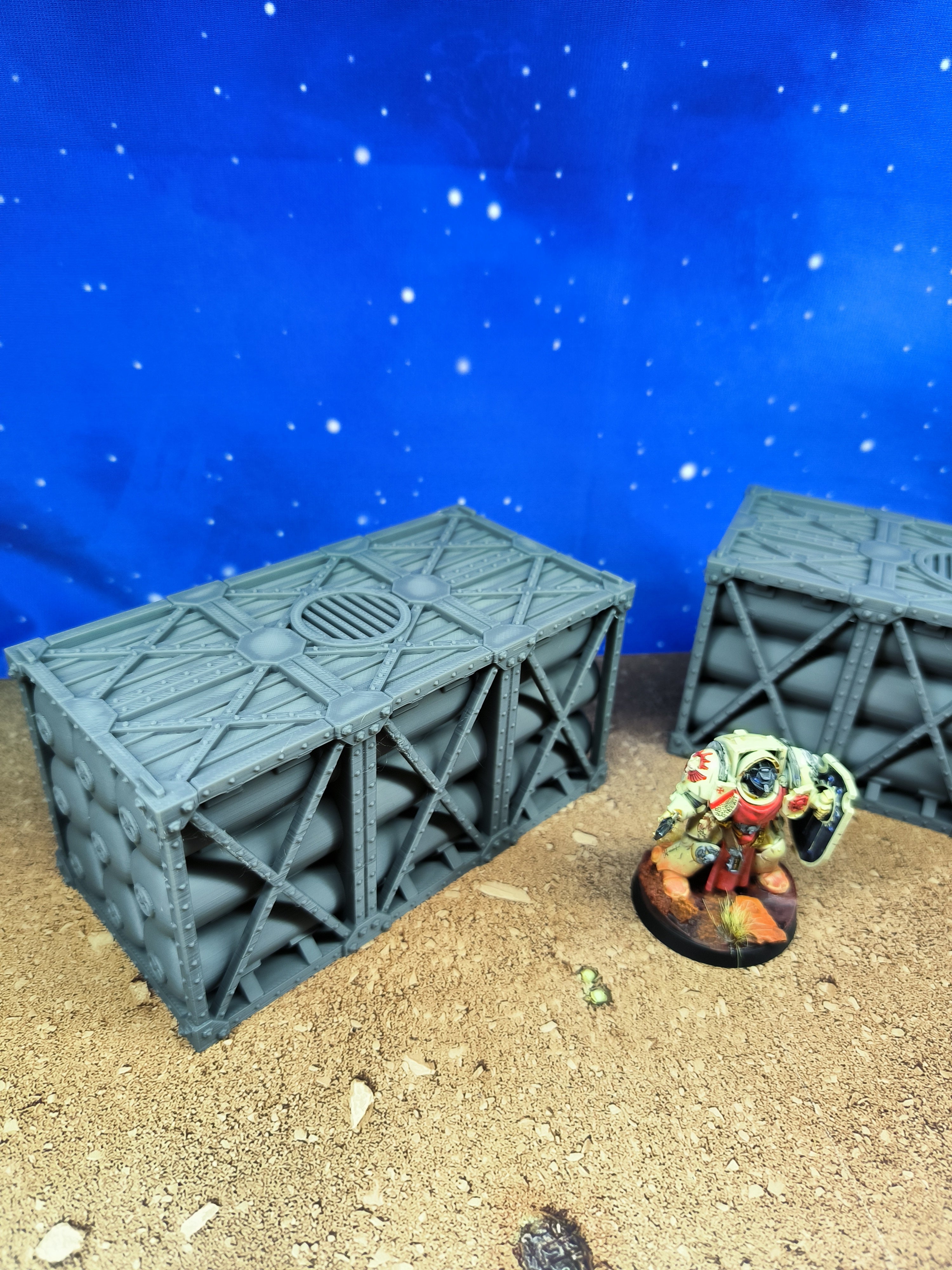 Indus Foldable : duo de containers industriel pour table de jeu wargame