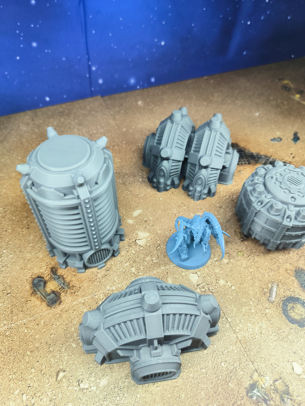 Forge city: Futuristic industrial electric generators for wargaming