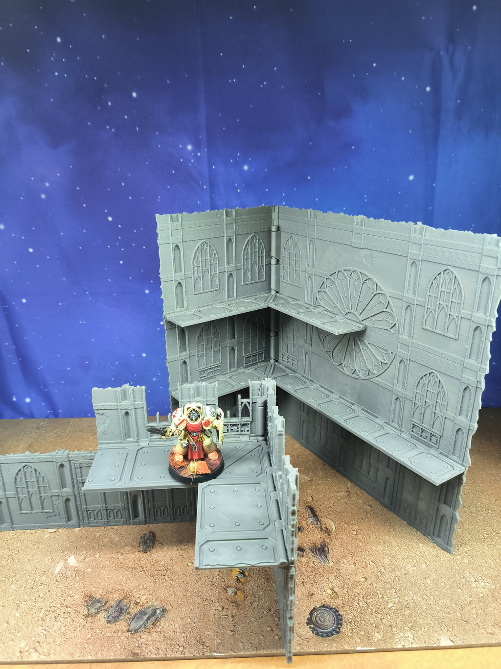 Gothic Foldable : set 2 décors gothiques pliants pour table de jeu wargame