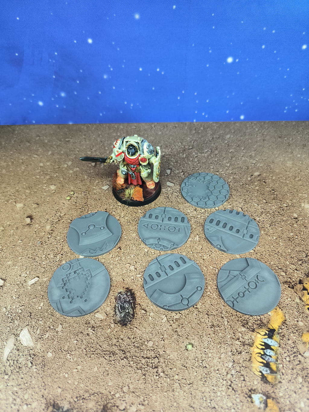 Lost ship : Necro Tomb Toppers socles 3 en 40mm