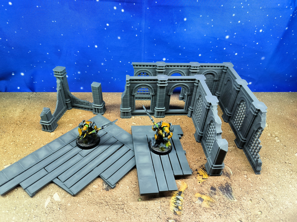 Antic city: Ruined building for wargame 3