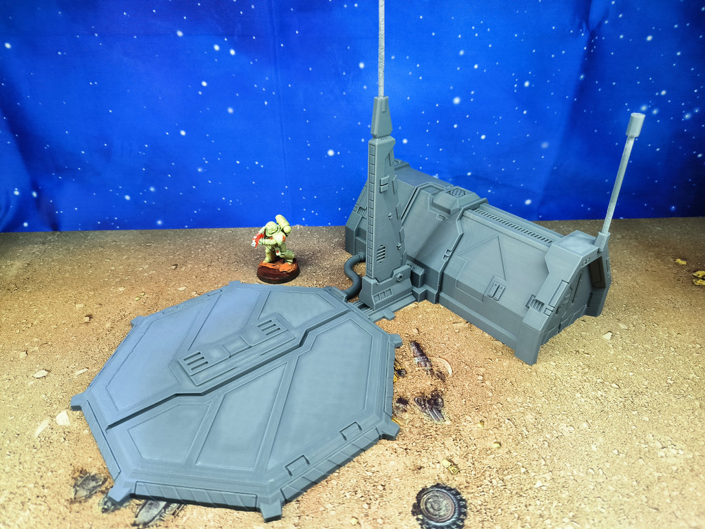 Chapter Outpost : Caserne de campagne futuriste pour wargame