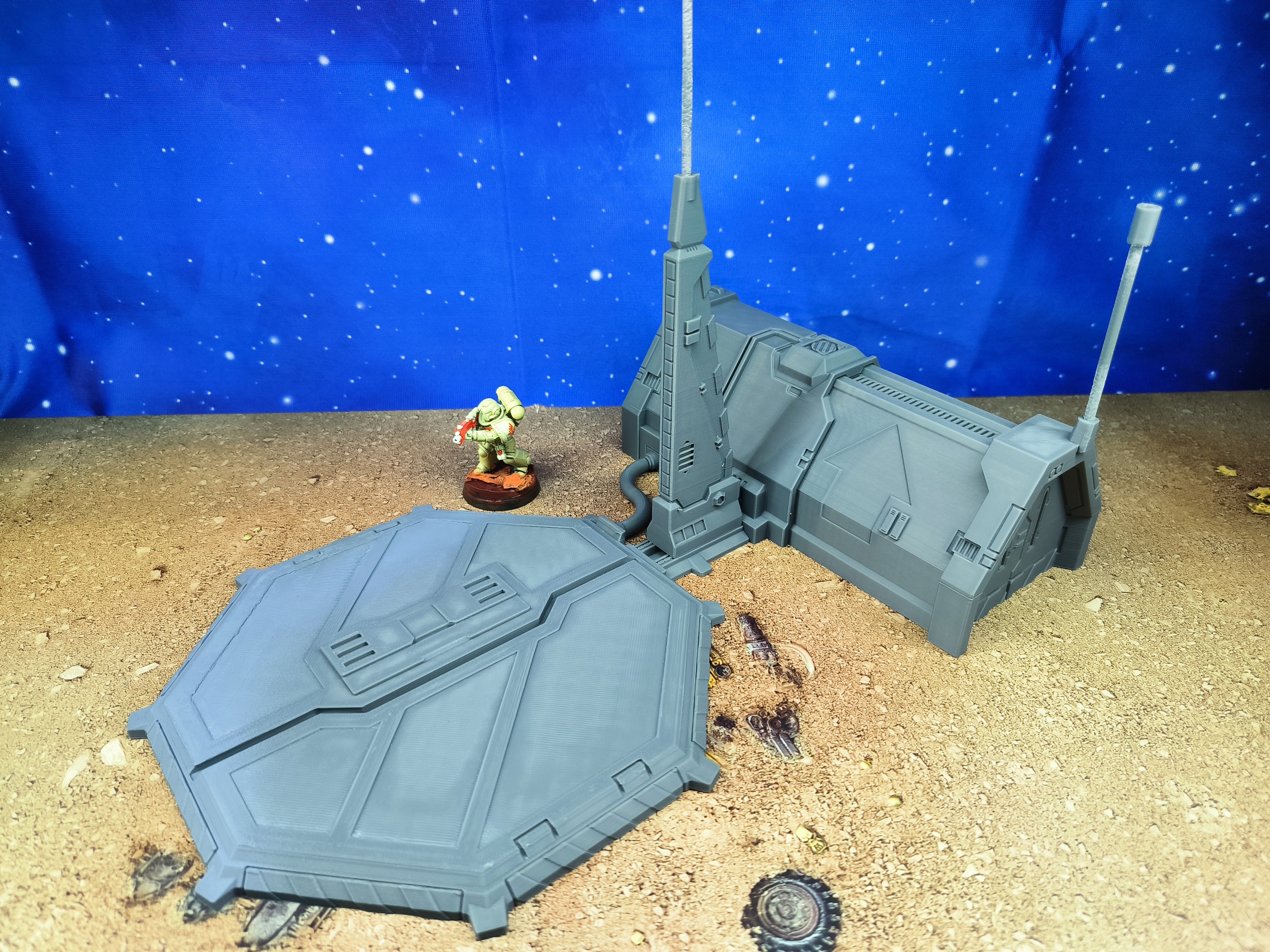 Chapter Outpost : Caserne de campagne futuriste pour wargame