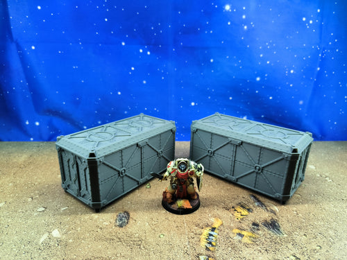 Armored Foldable: Duo of Military Containers for Wargame Table